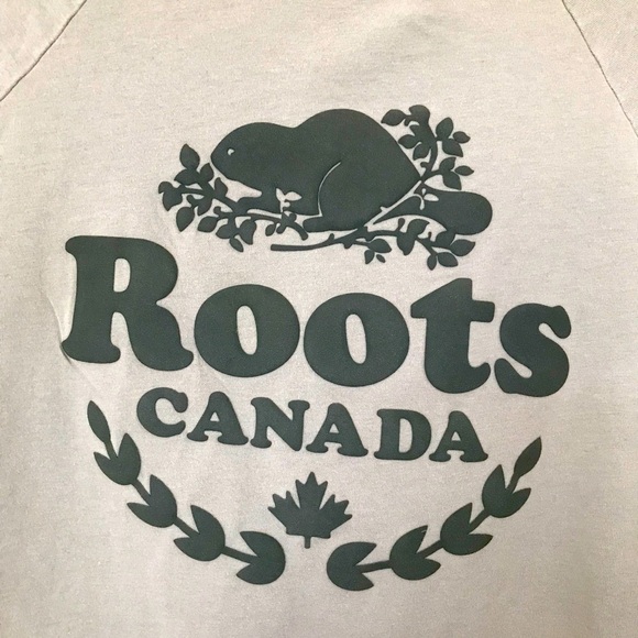 Roots 3/4 sleeve baseball tee t- shirt Women’s Size XS - Picture 3 of 4